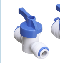 Mini Válvula Plástica 1/4" x 1/4" - Branca